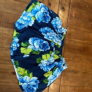 Size youth large skirt from Abercrombie and Fitch blue and green flowers